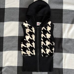 Armani Exchange Rabbit Fur Hooded Vest Size XS